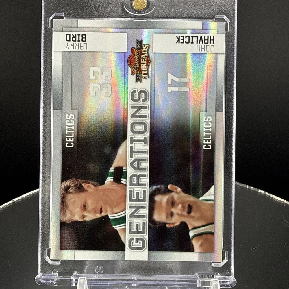 2009-10 Panini Threads #13 John Havlicek / Larry Bird Generations  #/100
